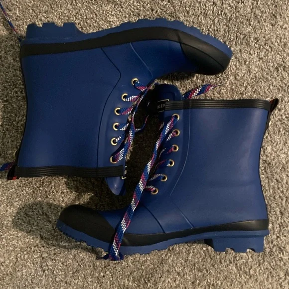 Tommy Hilfiger Electric Blue Rainboots Size 9 EUC - Picture 13 of 13